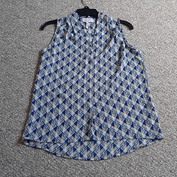 Sleeveless V-neck Blouse - Picture 1 of 6